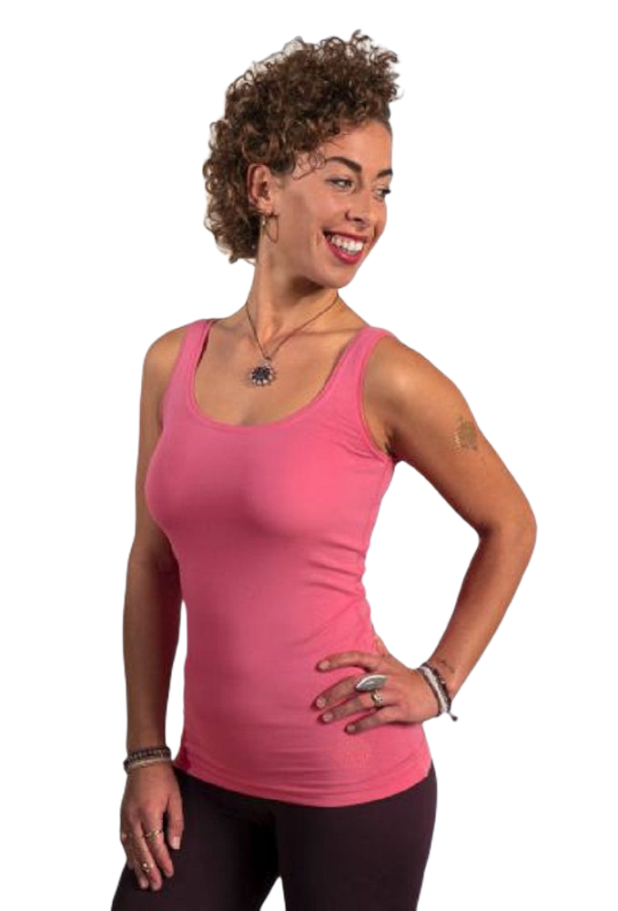 Tanktop aus Bio Baumwolle + Bambus  peach