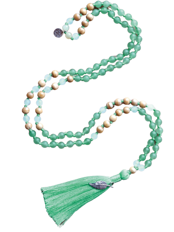 Gemstone Mala green