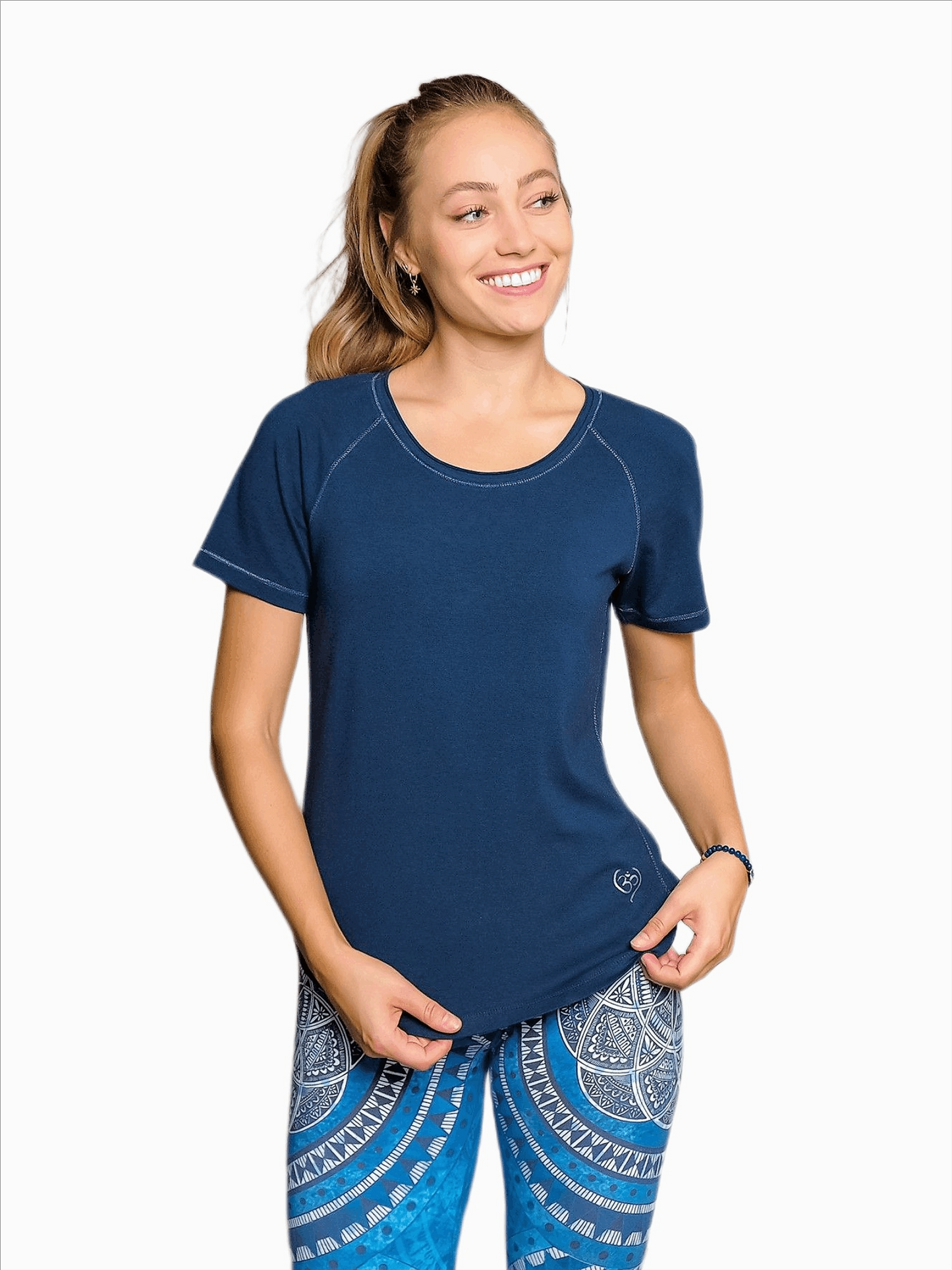 Yoga shirt raglan dark blue