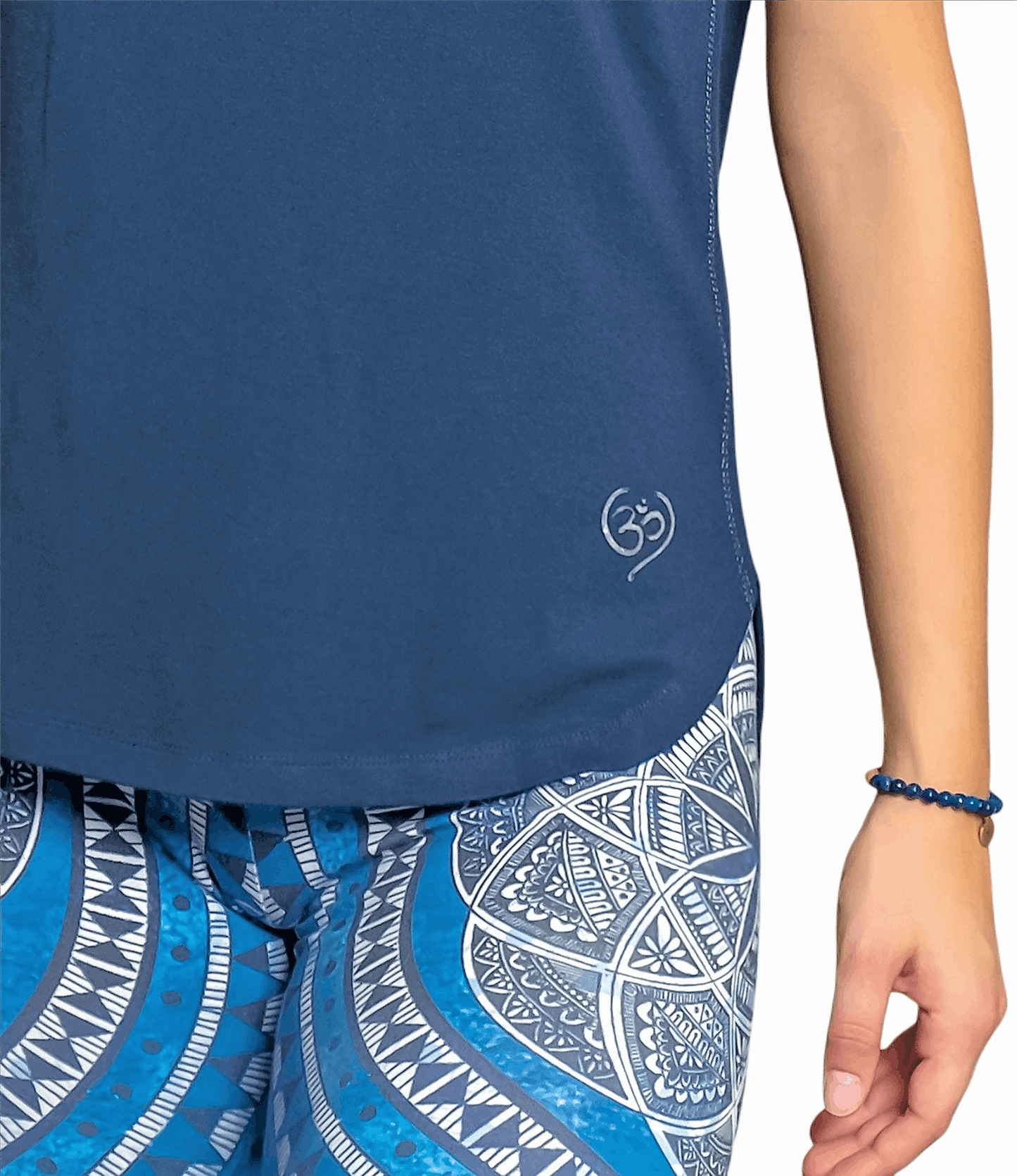 Yoga shirt raglan dark blue