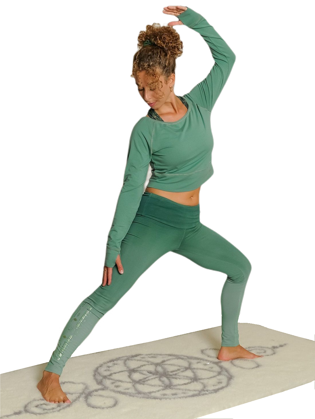 Long sleeve bamboo green
