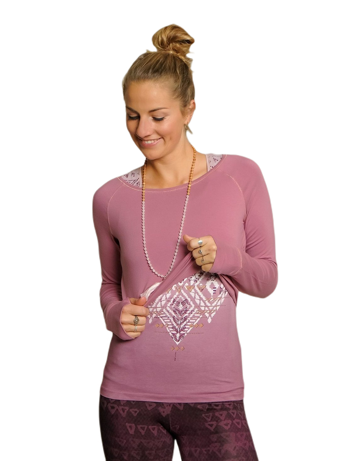 Long sleeve violet