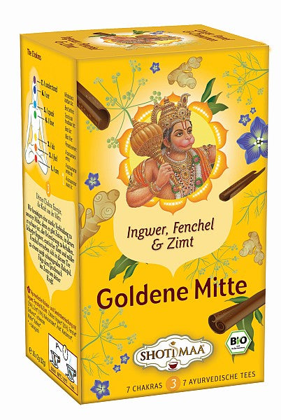 Organic Tea Chakra Ginger, Fennel & Cinnamon - Golden Mean