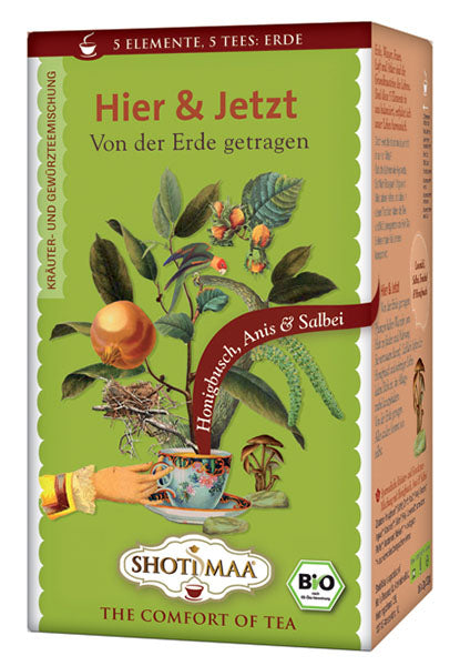 Organic tea 5 elements honeybush, anise & sage - here & now