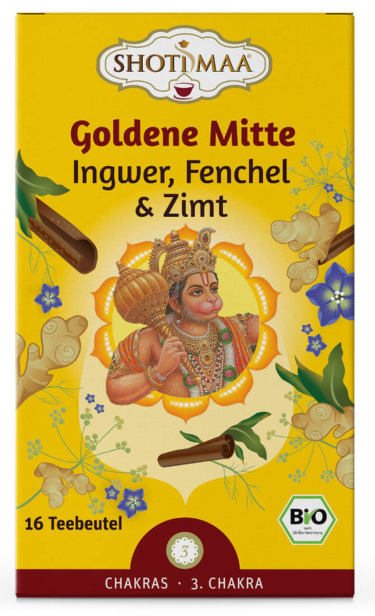 Shoti Maa BIO Tea - Golden Mean - Ginger Fennel Cinnamon