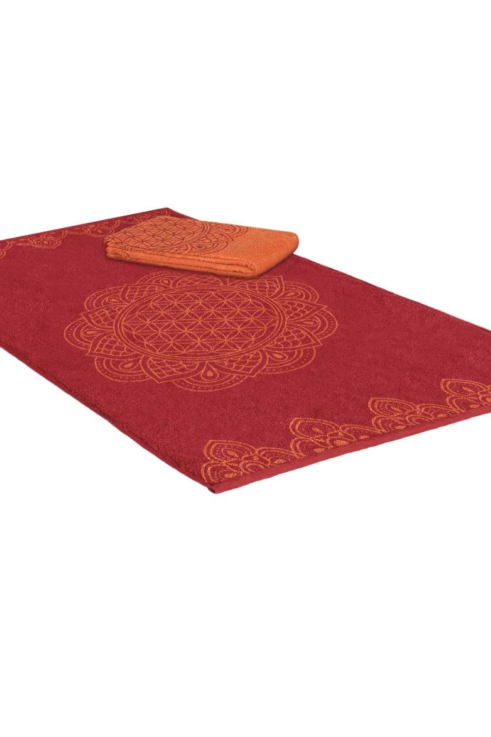Fengshui Terry Towel - Ruby Red