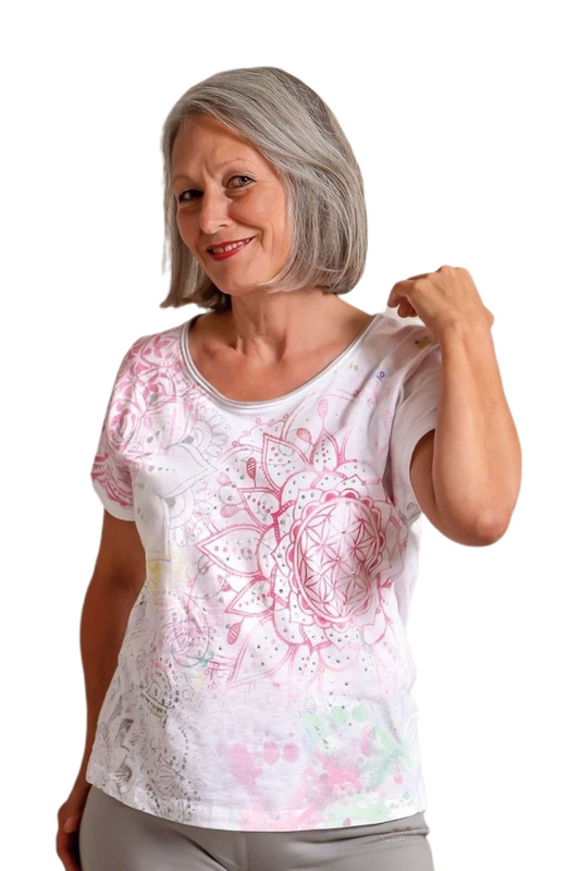 Short-sleeved fancy shirt
