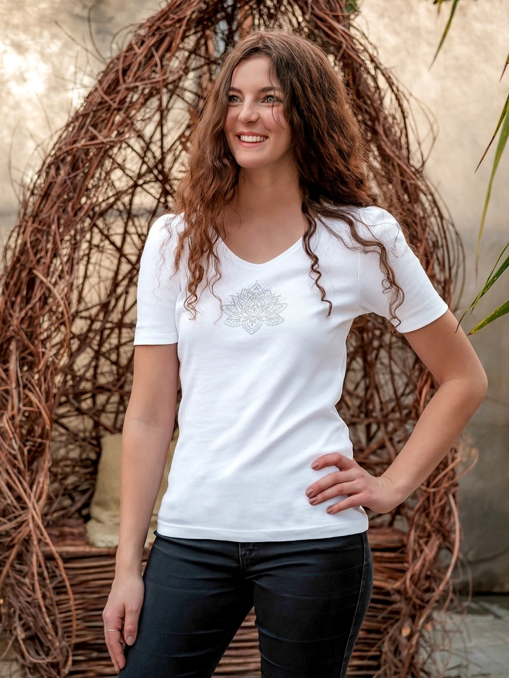 Shirt short sleeve lotus