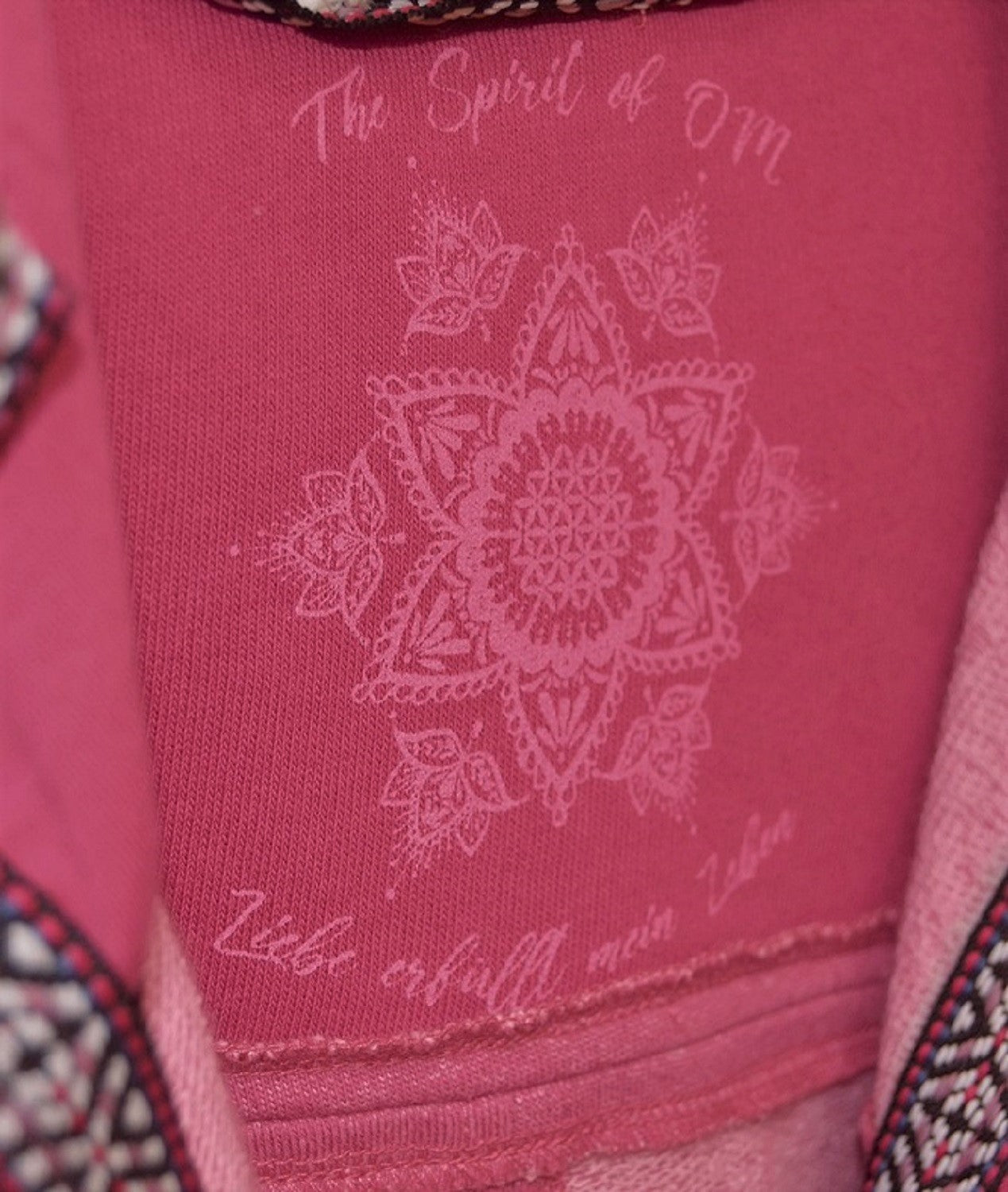 Ladies sweat jacket pink