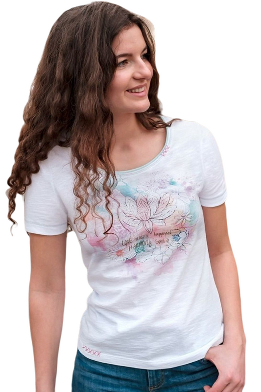 Shirt lotus watercolor