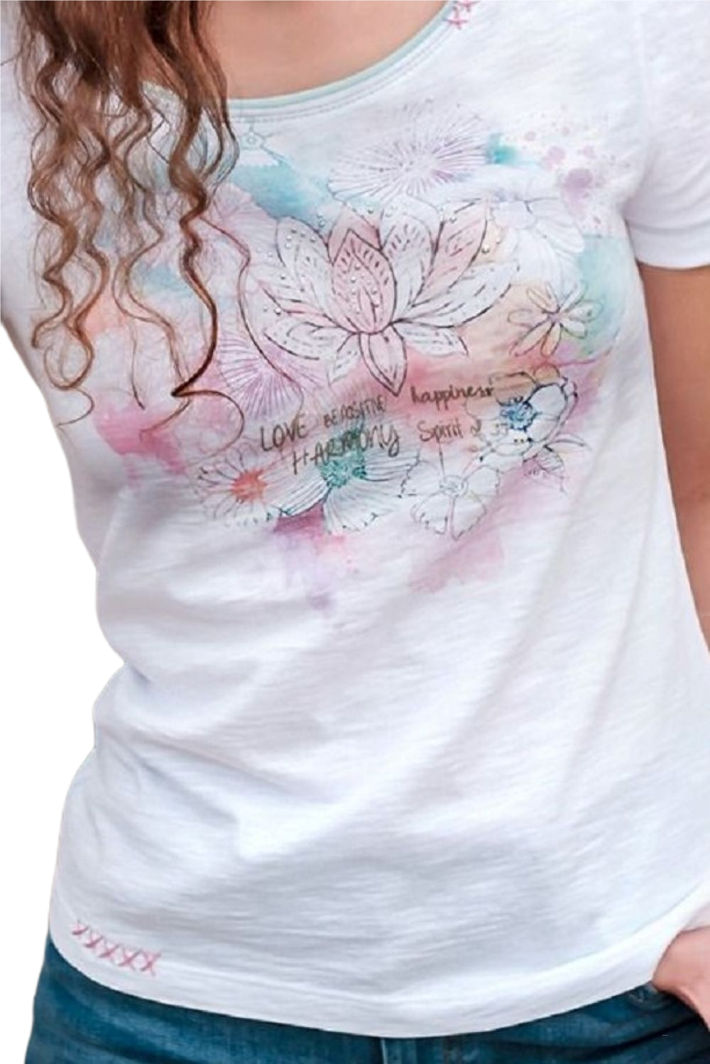 Shirt lotus watercolor
