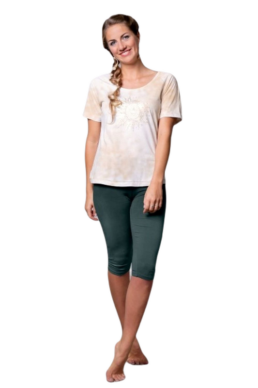 Shirt OM Mani natural/sand/gold