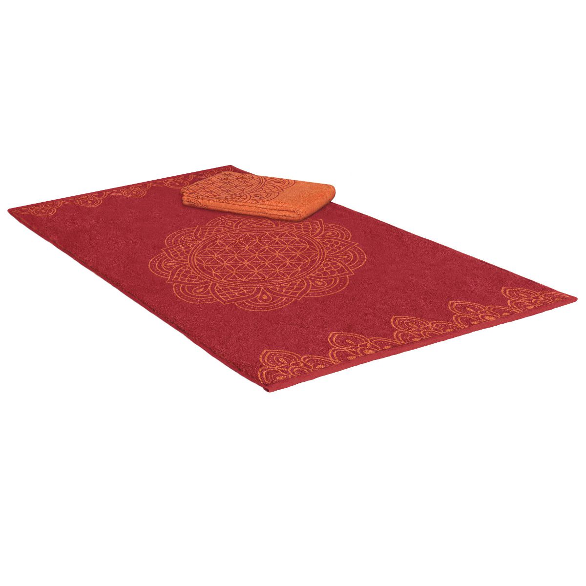 Fengshui Terry Towel - Ruby Red