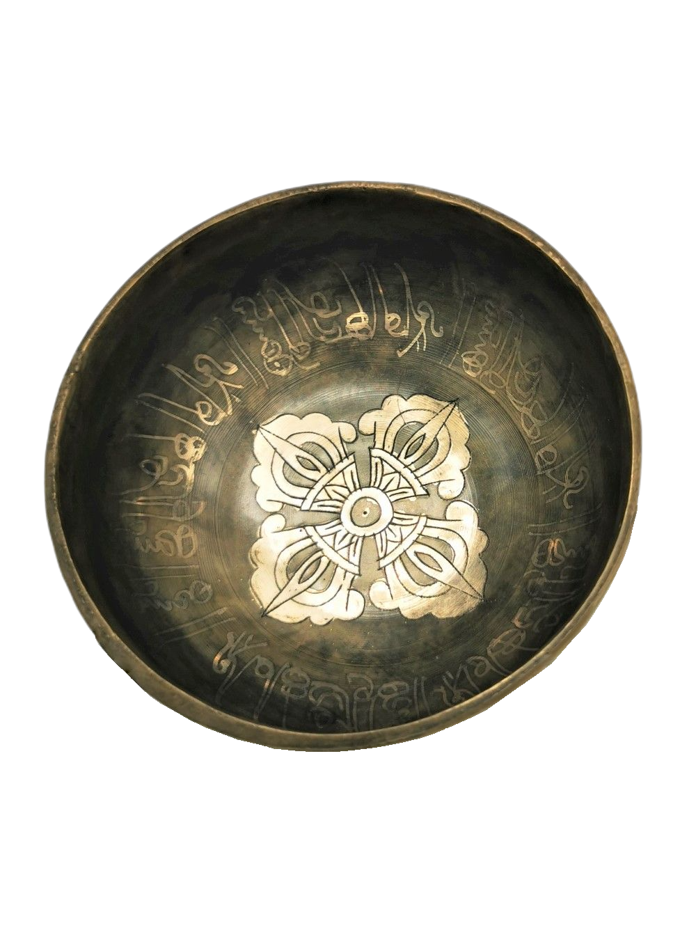 Engraved singing bowl