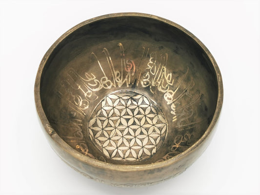 Singing Bowl Flower of Life engraved 2725 g