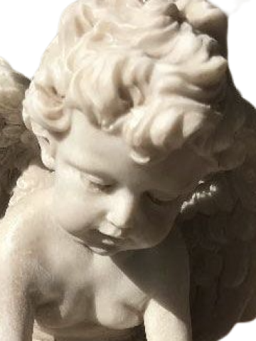 Angel with book, bookends each 13x20 cm