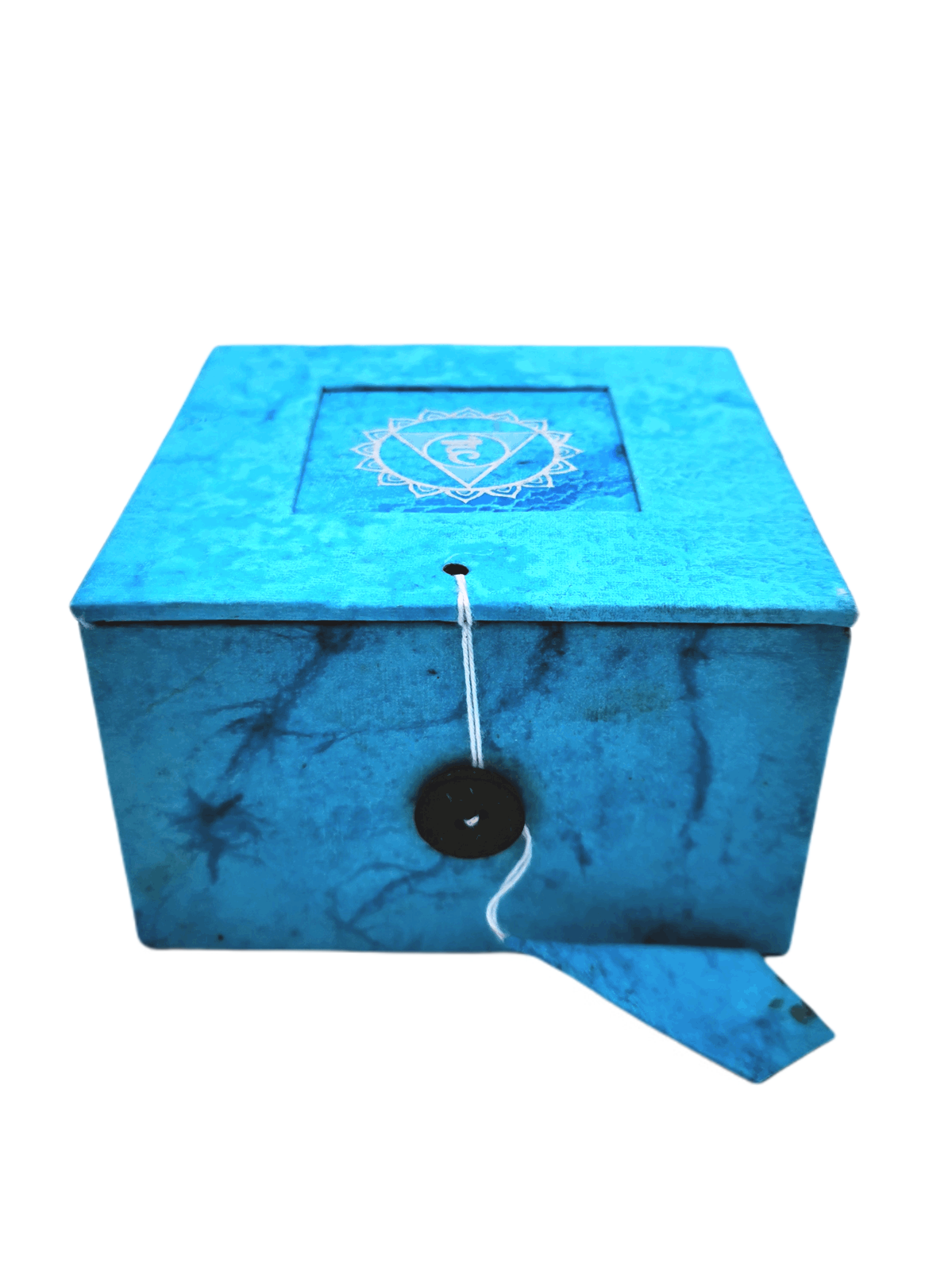 Singing bowl in the box light blue