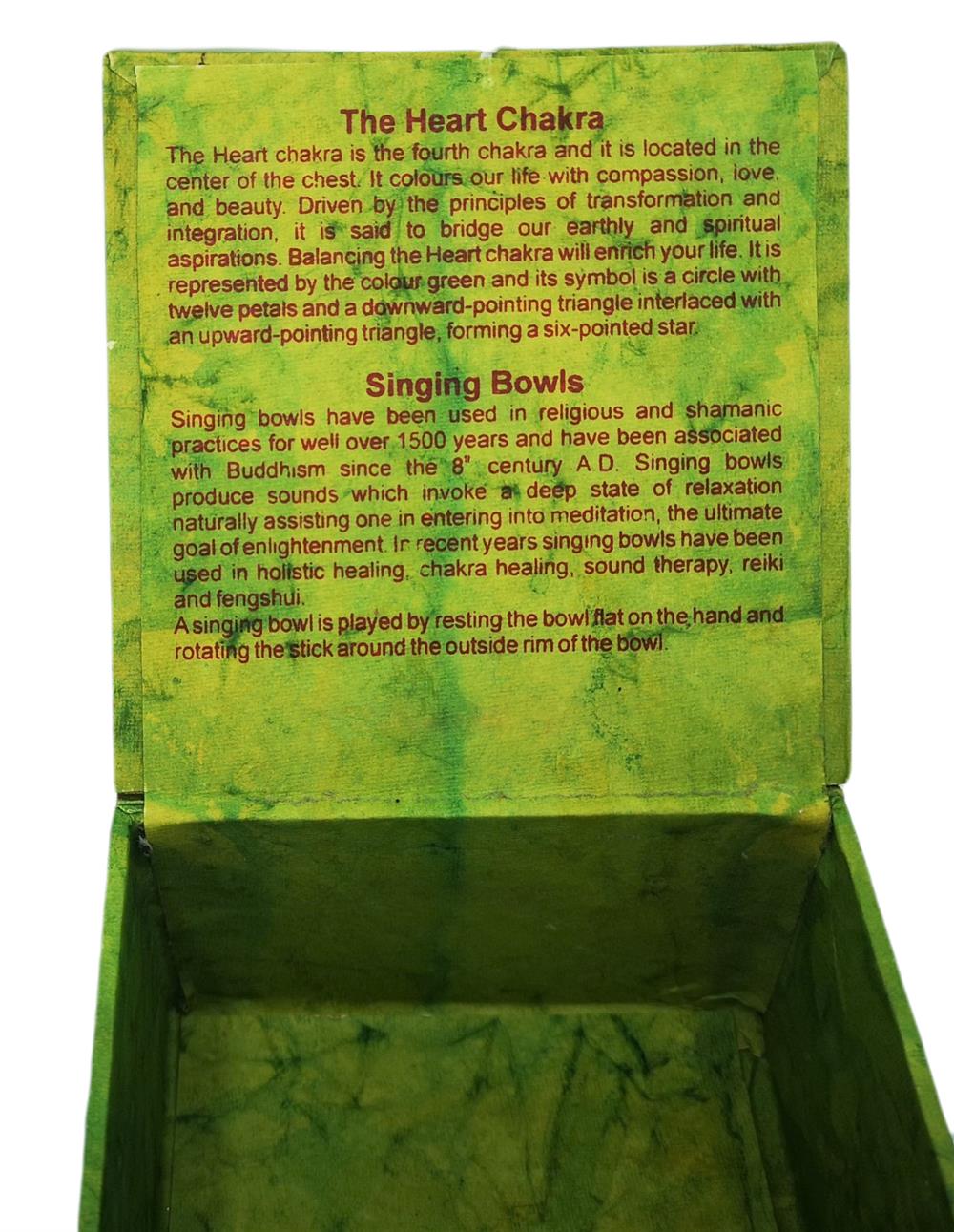 Singing bowl in the box Green