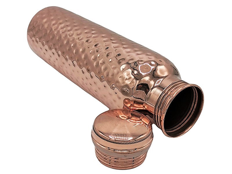 Copper bottle handcrafted hammered 850ml