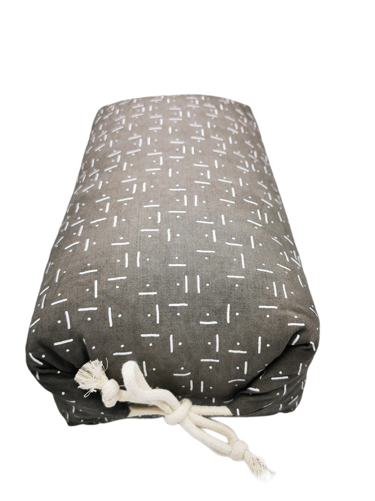 Makura cushion, grey/natural 33x18x16cm