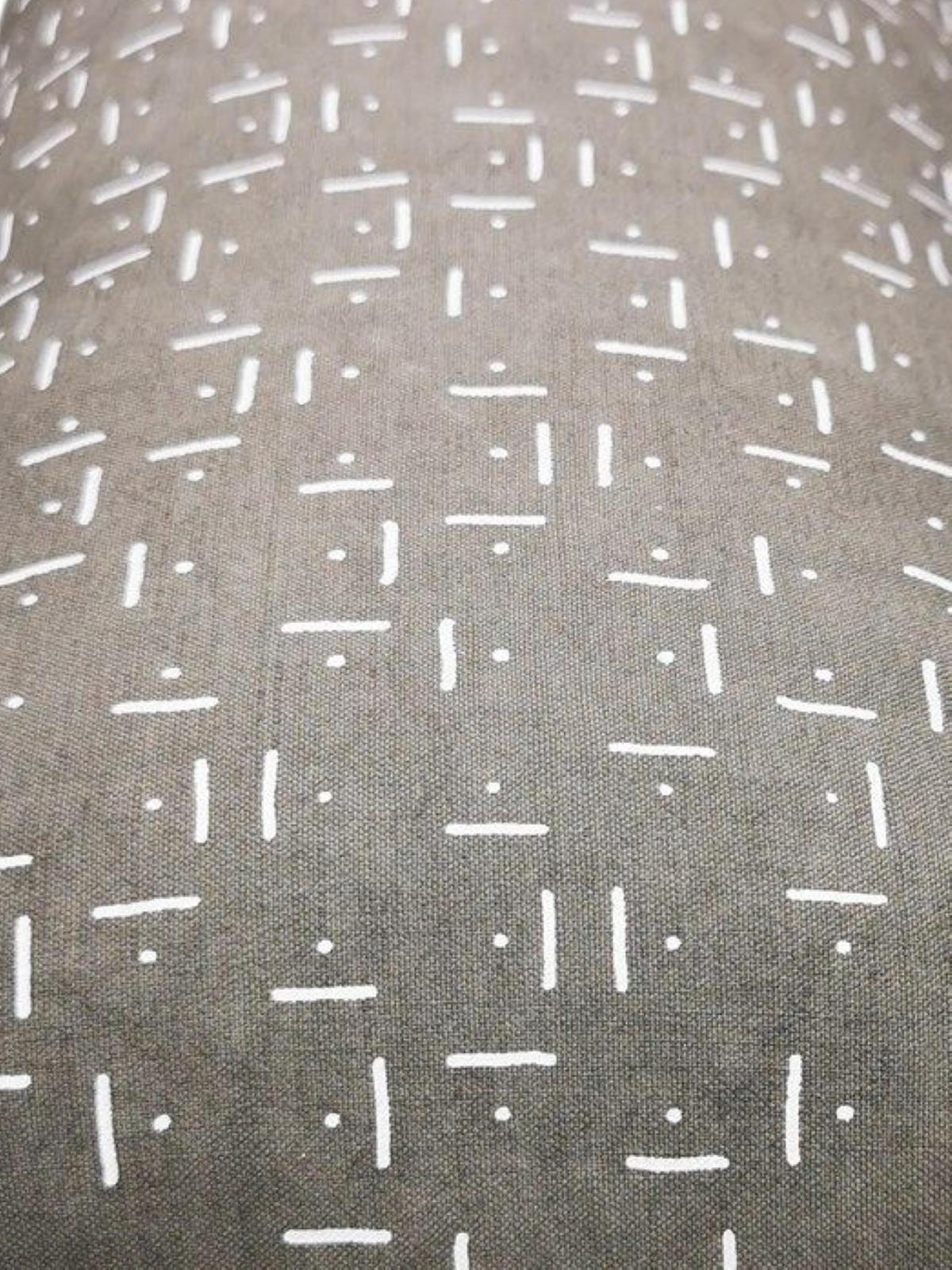 Makura cushion, grey/natural 33x18x16cm