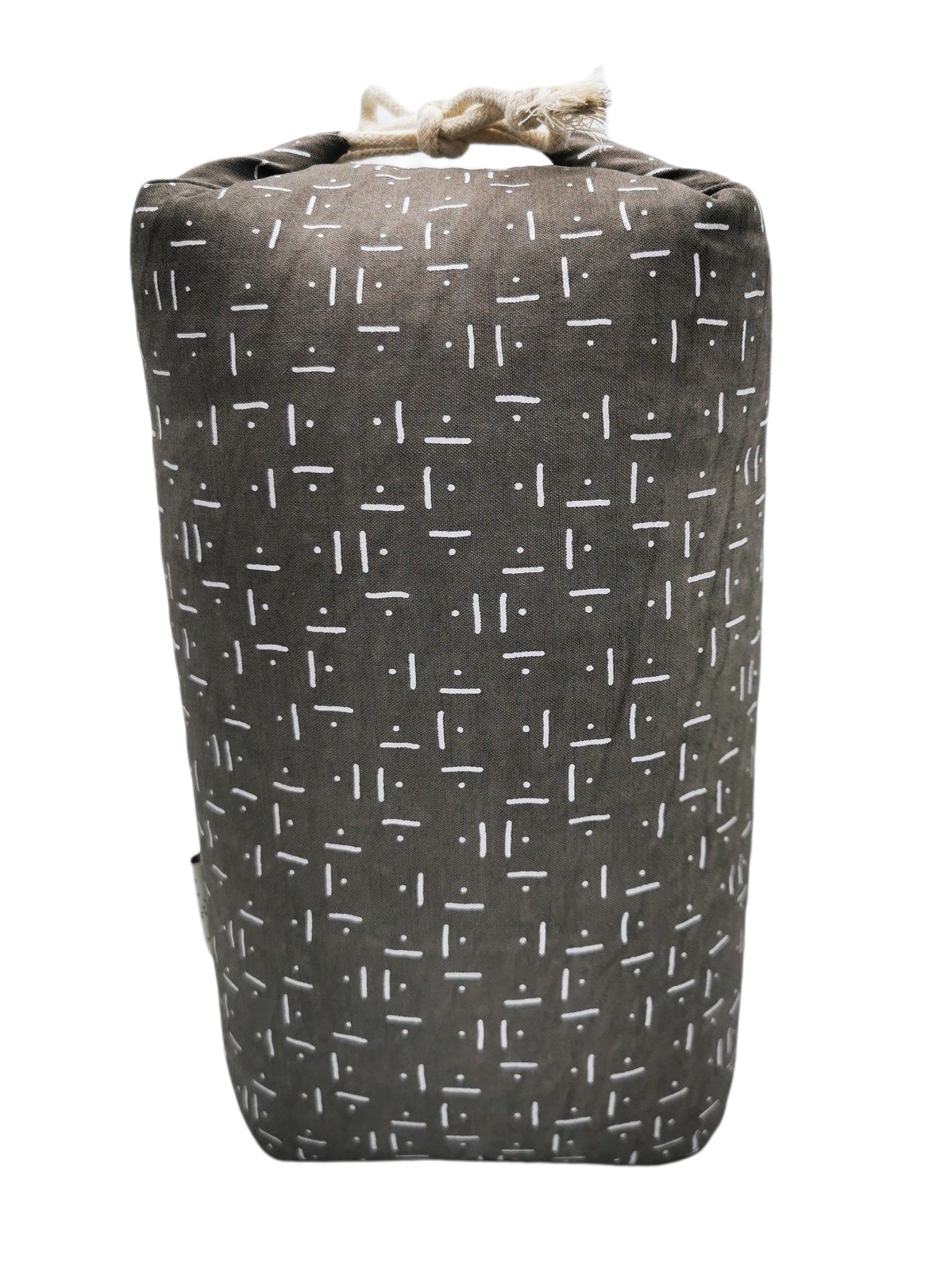 Makura cushion, grey/natural 33x18x16cm