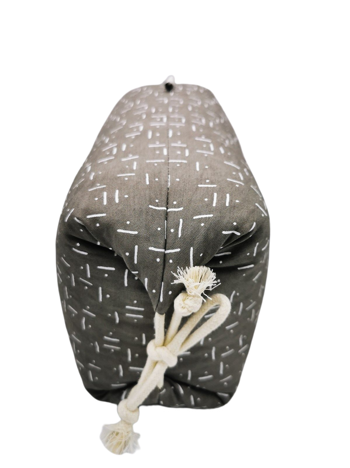 Makura cushion, grey/natural 33x18x16cm