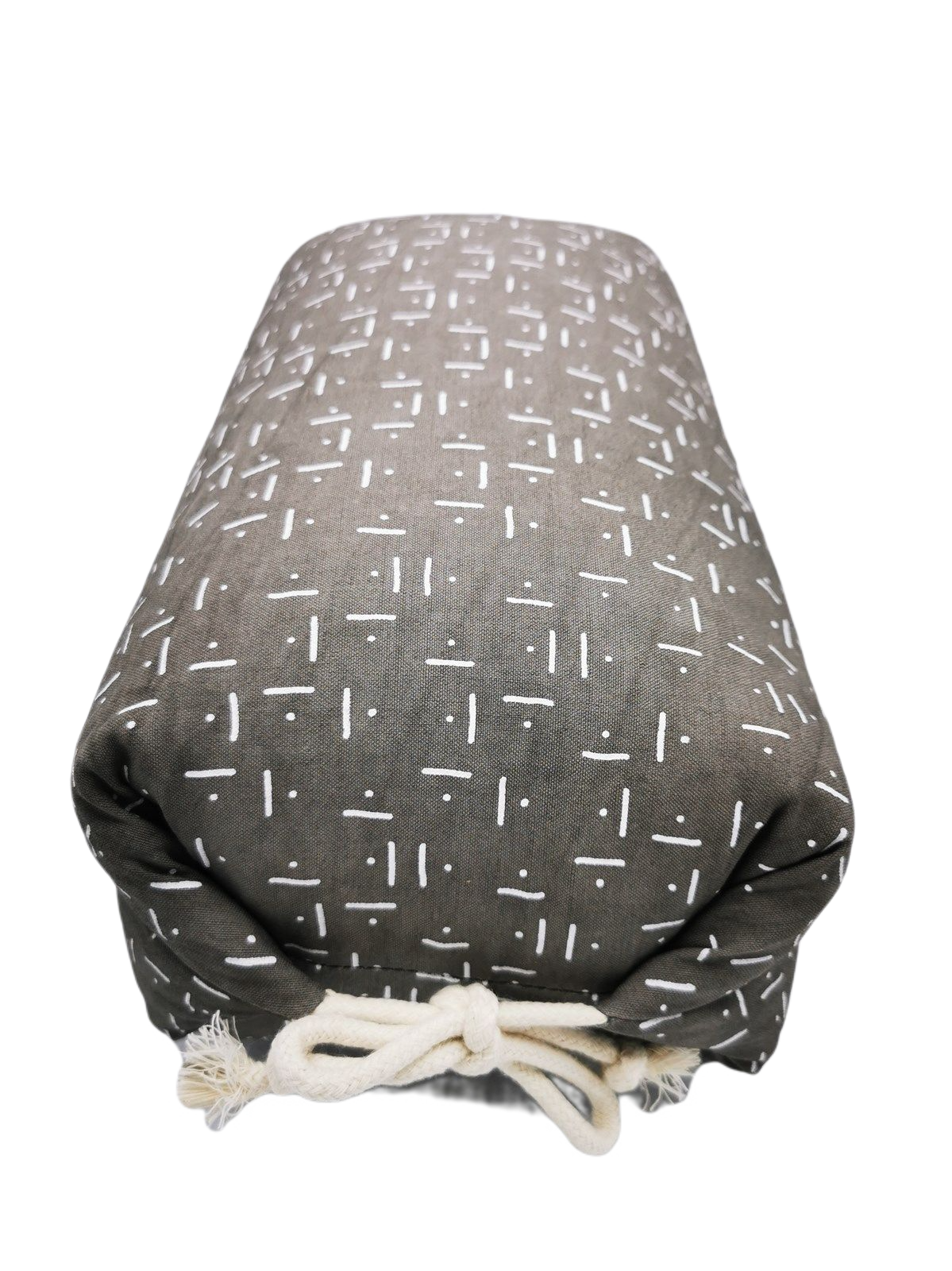 Makura cushion, grey/natural 33x18x16cm