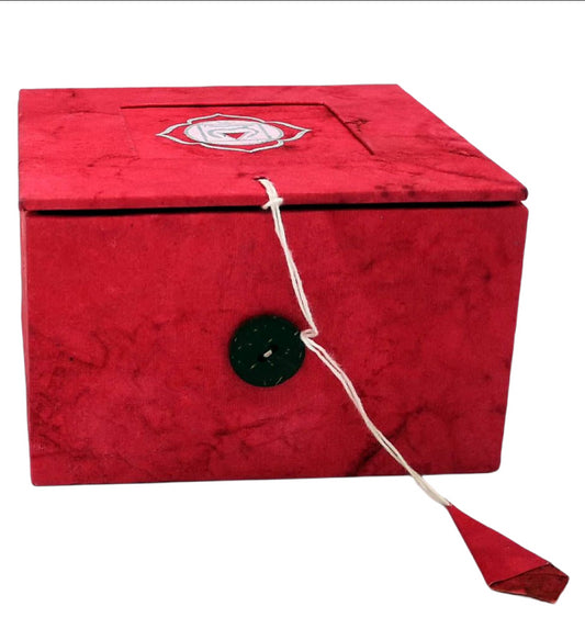 Singing bowl in the box Red