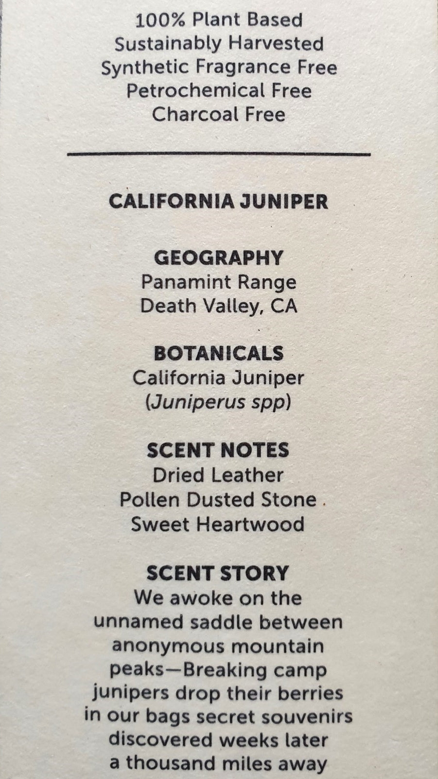 Juniper Ridge - California Juniper