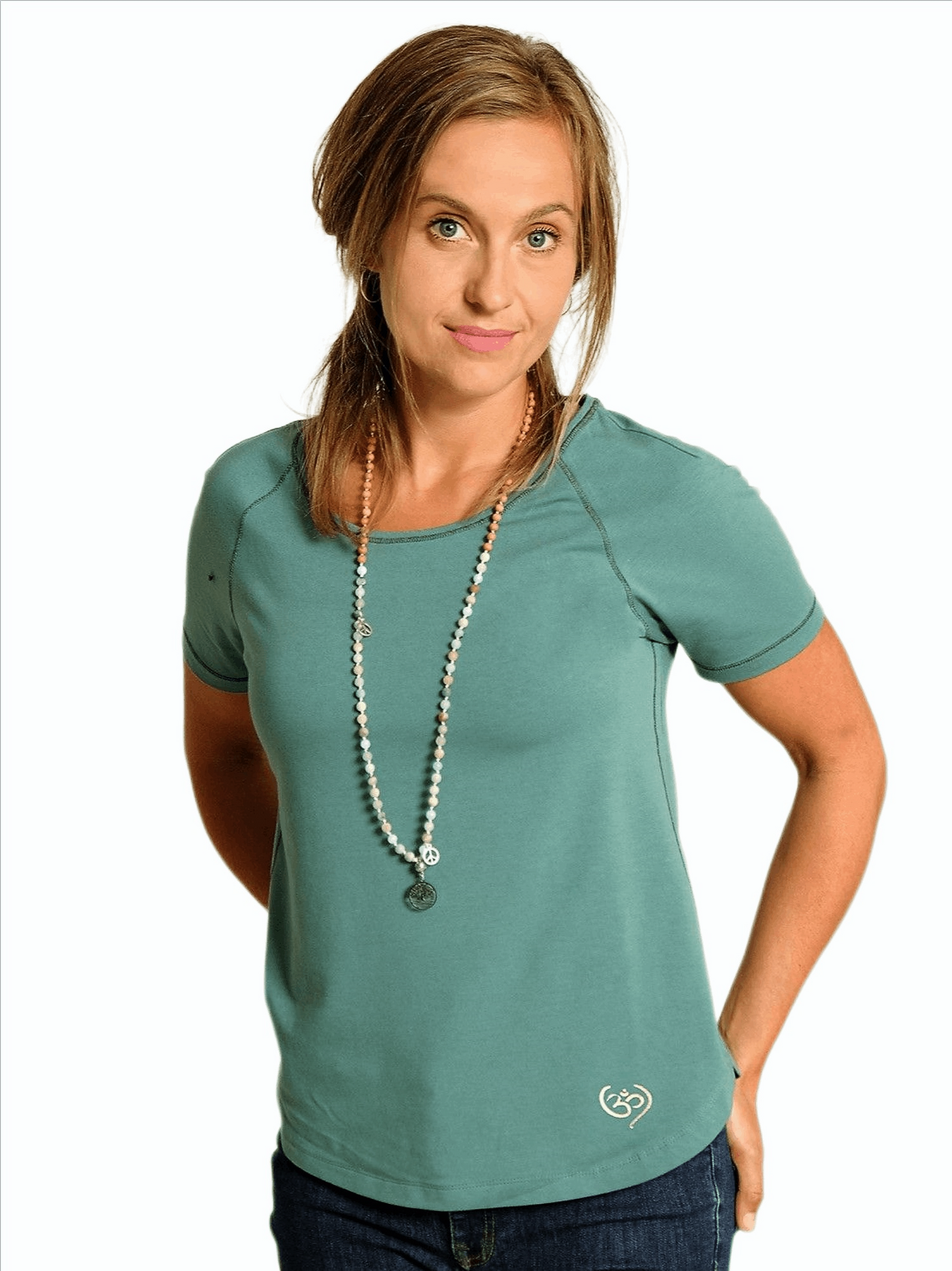 Yoga shirt raglan green