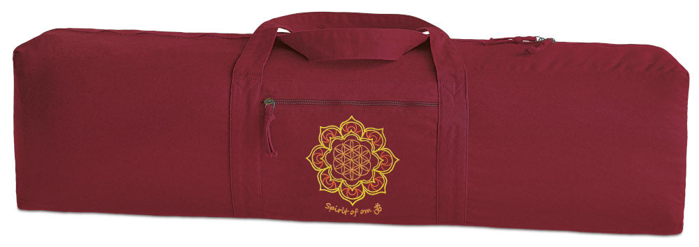 Carrying bag for yoga mat - mandala red