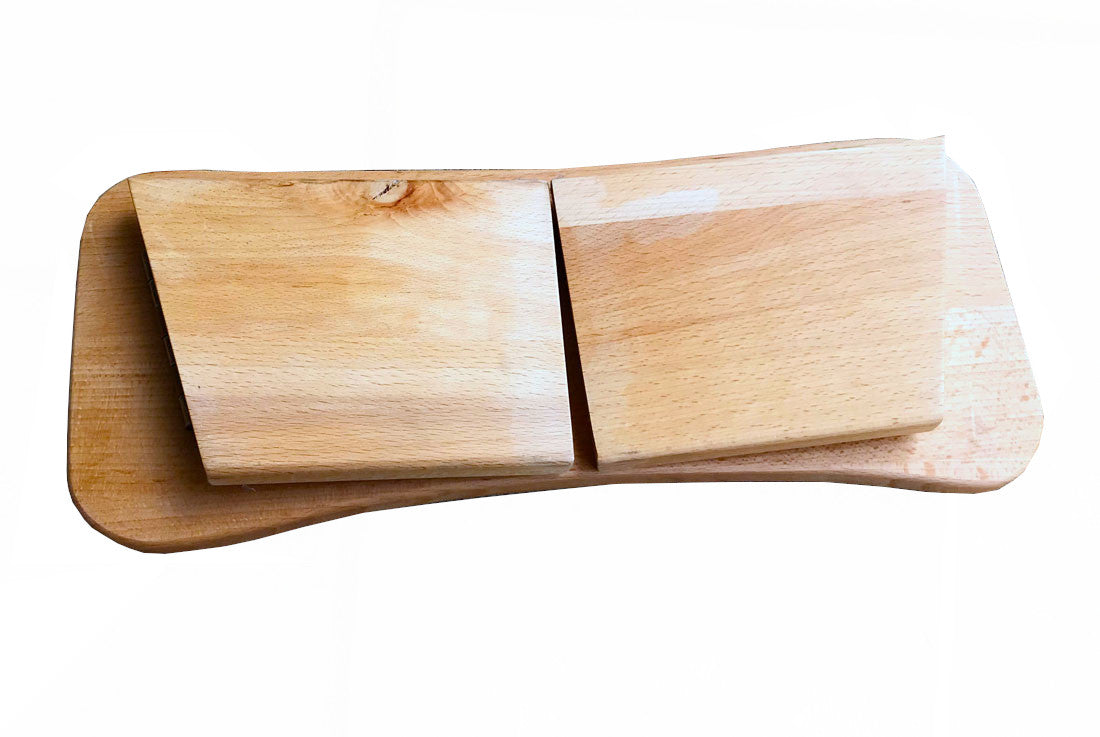 Meditation bench made of beech wood, foldable