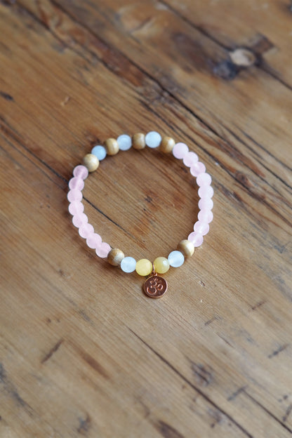 Edelstein Mala-Armband blue