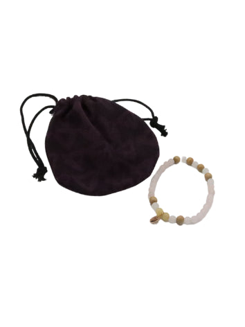 Gemstone mala bracelet rose