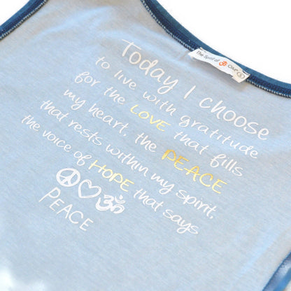 Yoga Top Peace Om blue von the Spirit of Om