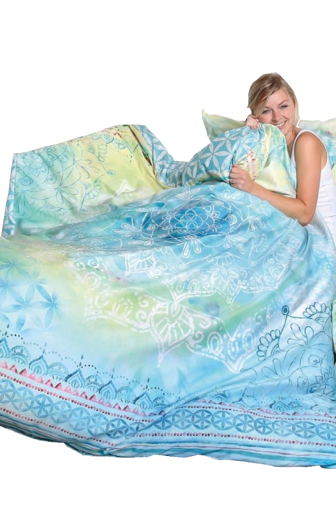 Bettwäsche aus 100% BIO-Baumwolle Blue Dream