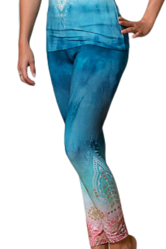 Yoga Leggings Indigo peach