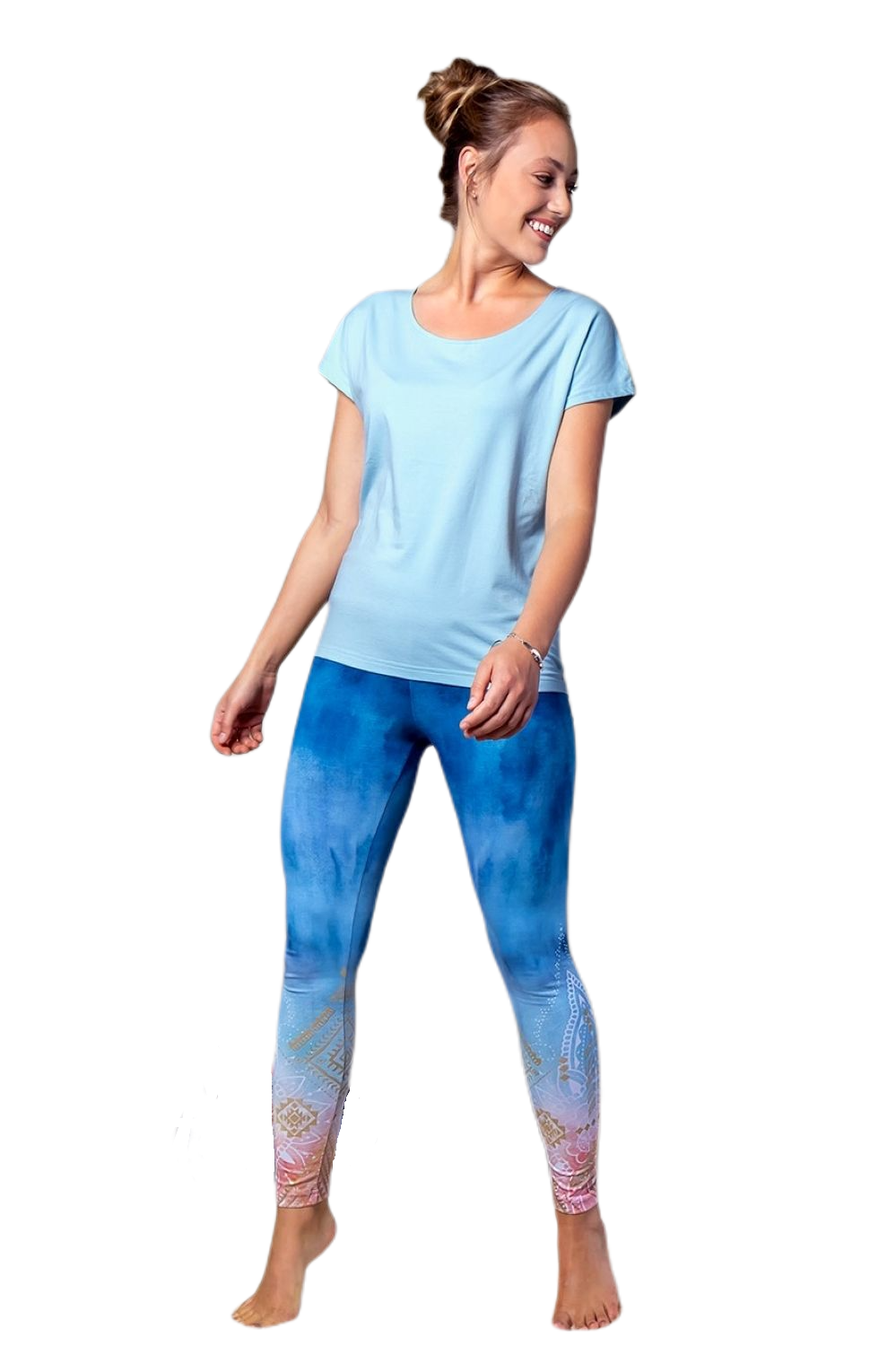 Yoga Shirt Bambus von Spirit of Om blue breeze