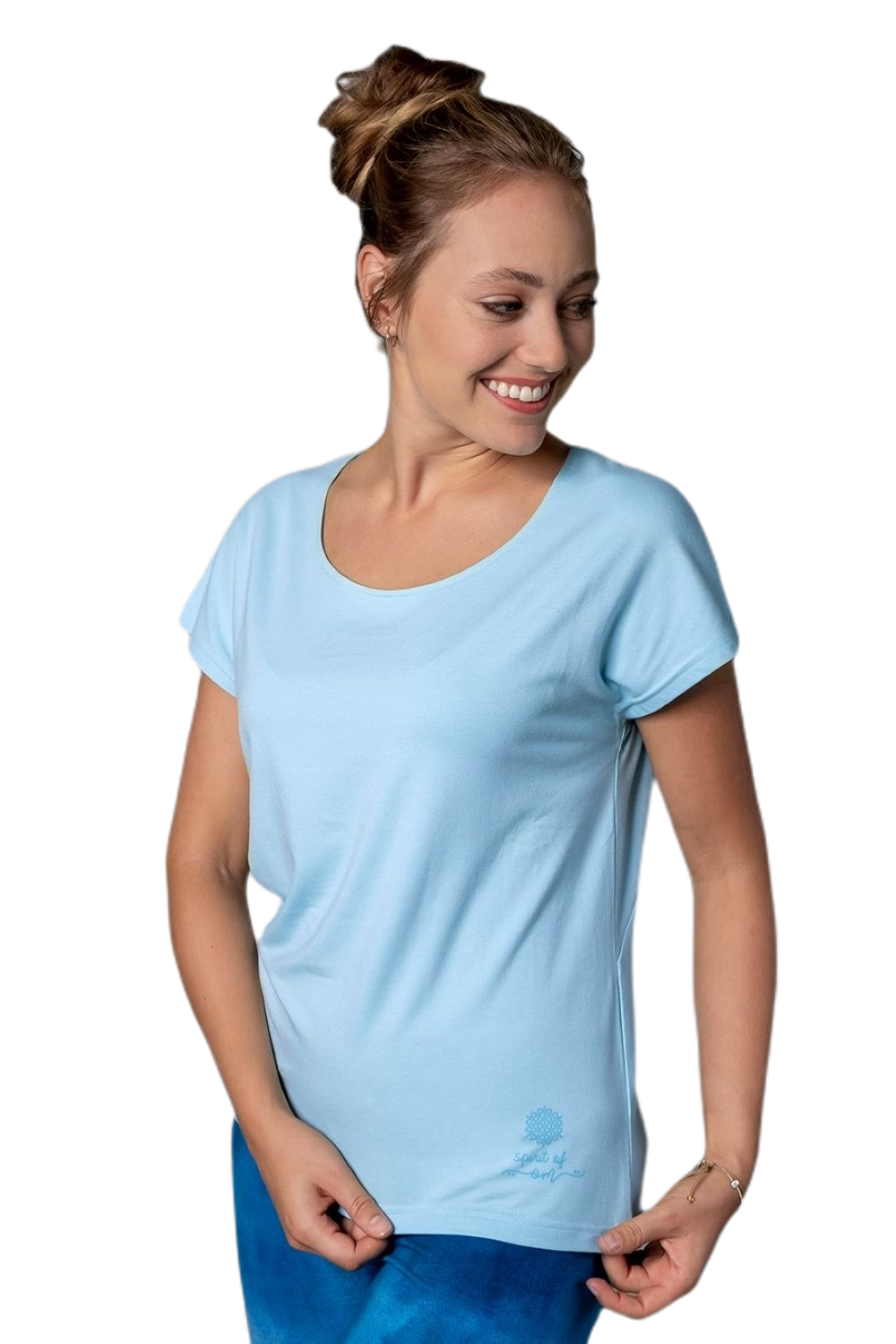 Yoga Shirt Bambus von Spirit of Om blue breeze