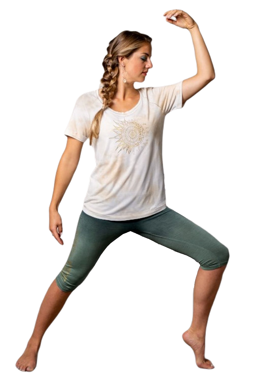 Shirt OM Mani natur/sand/gold