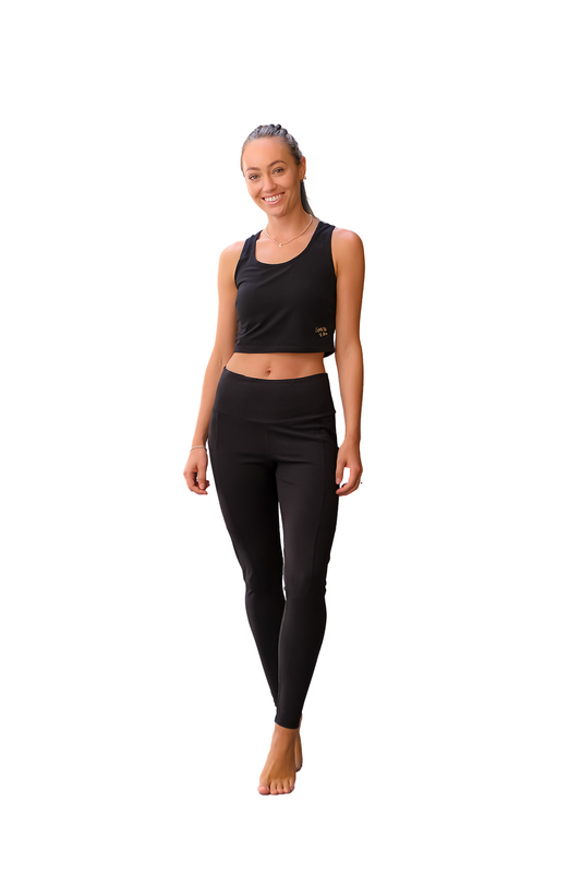 Apana Yoga Lifestyle Women's Black Pants Size XXL ~ AF6206