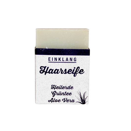 Haarseife Heilerde Grüntee - Aloe Vera 100 g