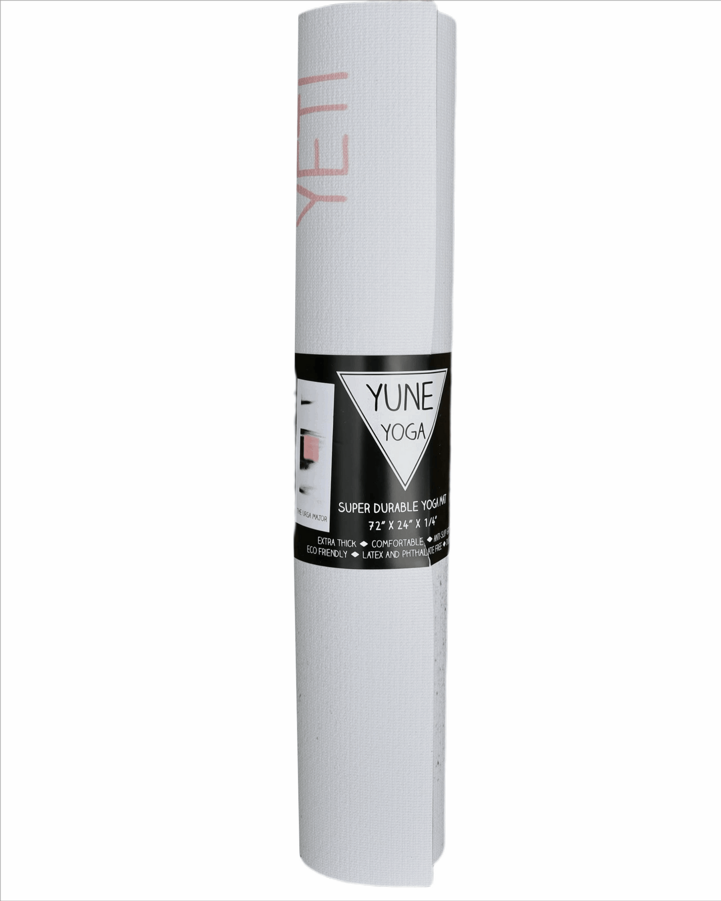 Yune Yoga Mat The Ursa Major weiß, schwarz, rosa,