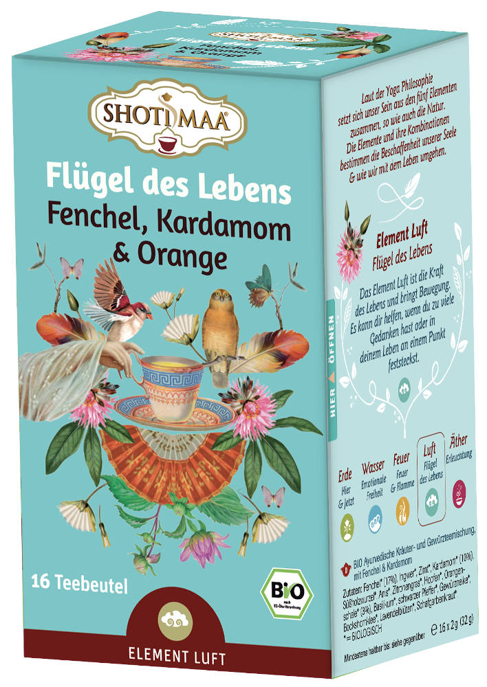 Shoti Maa BIO Tea - Wings of Life - Fennel Cardamon Orange
