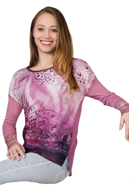 Long sleeve shirt - blackberry