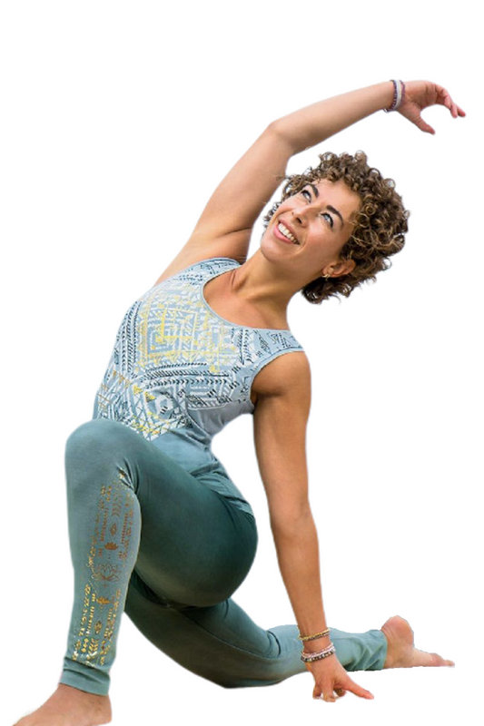 Sustainable Yoga Legging | Spirit of Om Yoga Legging Maui Black Nature