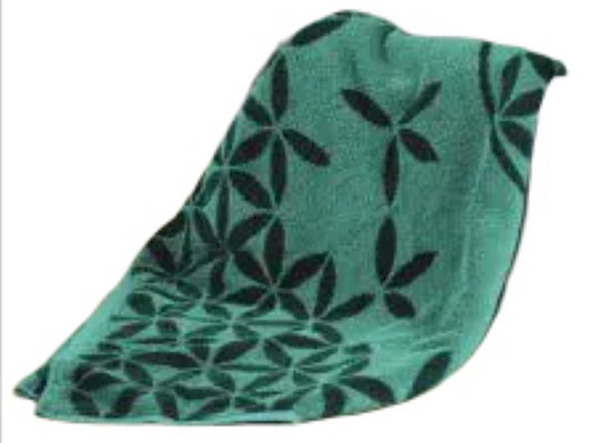 Fengshui terry towel - emerald green