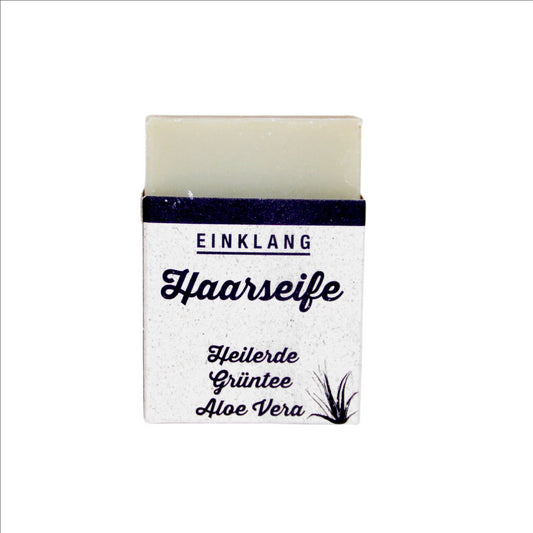 Hair Soap Healing Earth Green Tea - Aloe Vera 100 g