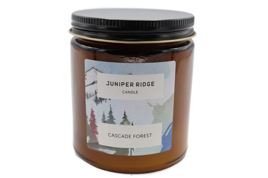 Juniper Ridge scented candle in a glass